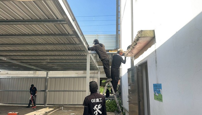 造橋遮雨棚, 造橋鐵皮屋, 造橋屋頂加蓋, 造橋鐵件製作, 造橋停車場搭建